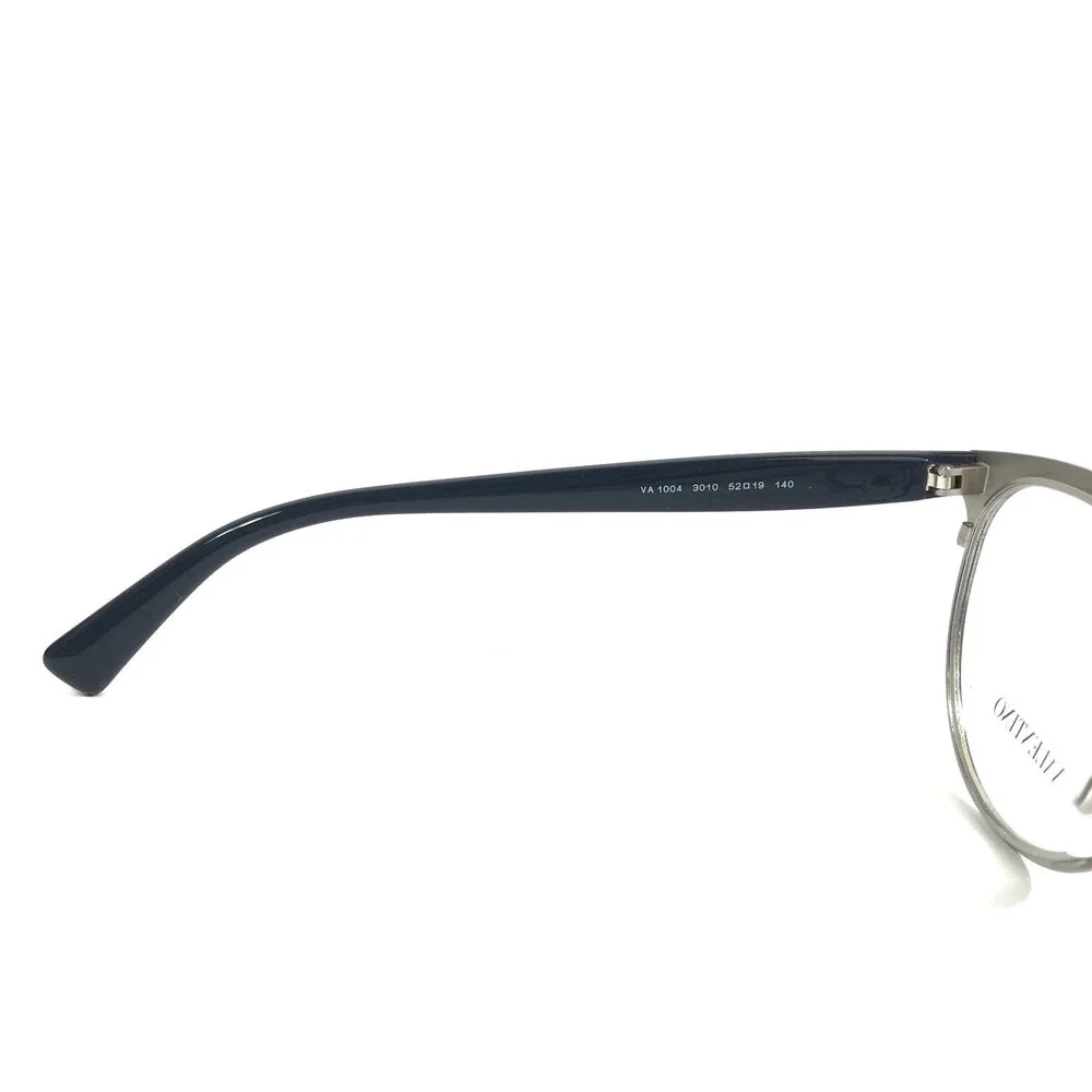 Valentino Eyeglasses Frames VA1004 3010 Blue Silver Cat Eye Full Rim 52-19-140
